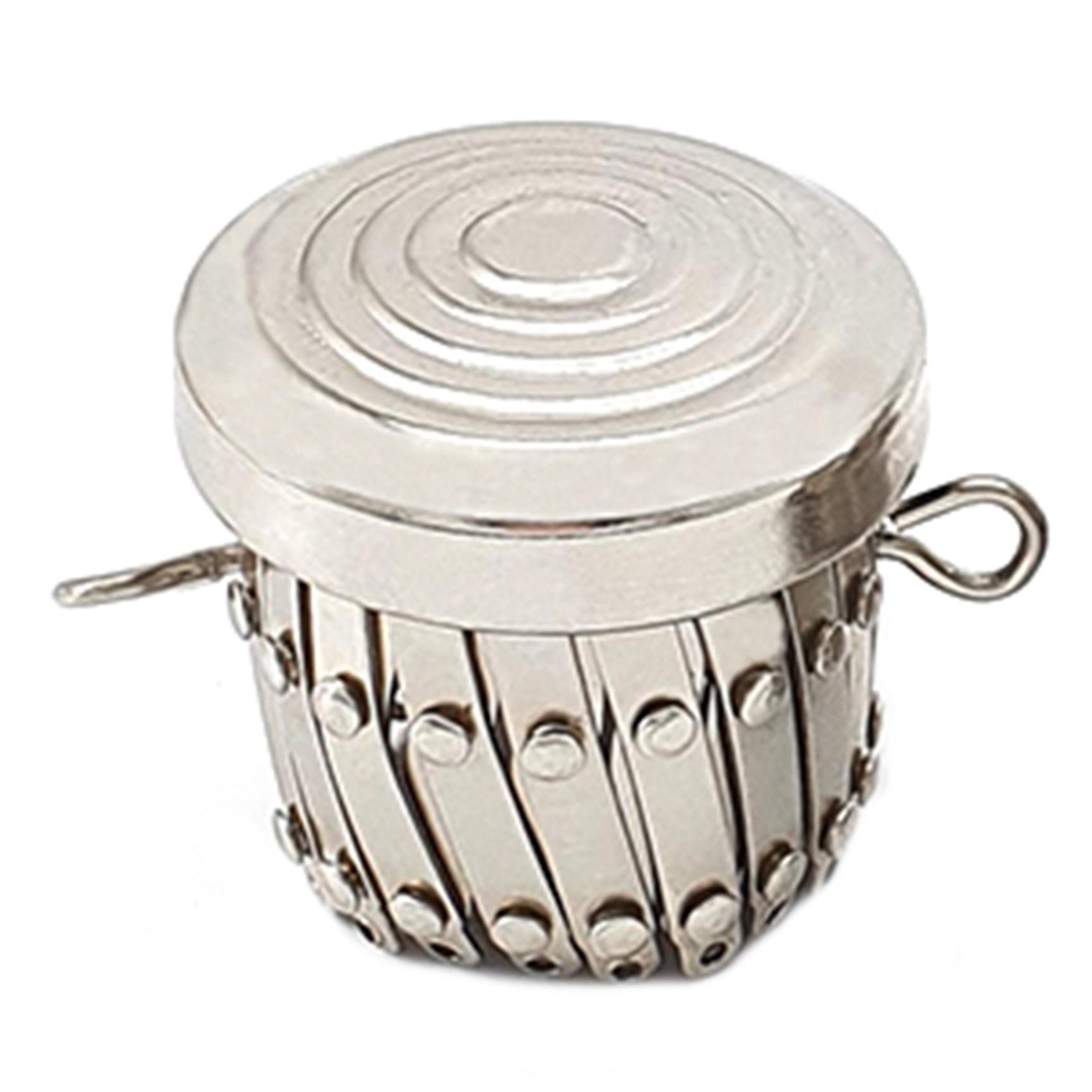 Luxury Bags With Silver Hardware - Okrągłe torby sprzętowe portmonetka części ramy