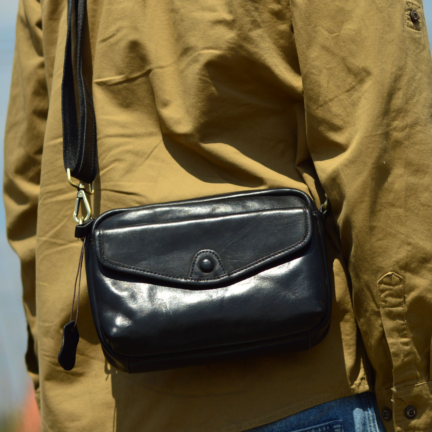 Luxury Bags Made In China - AETOO Luksusowa skórzana męska torba na