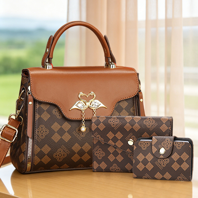 Luxury Bags For You - 3-częściowy zestaw torebek damskich, lekka luksusowa