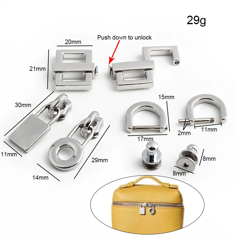 Złoto, srebro stal nierdzewna  – Luxury Bags With Silver Hardware recenzja i cena