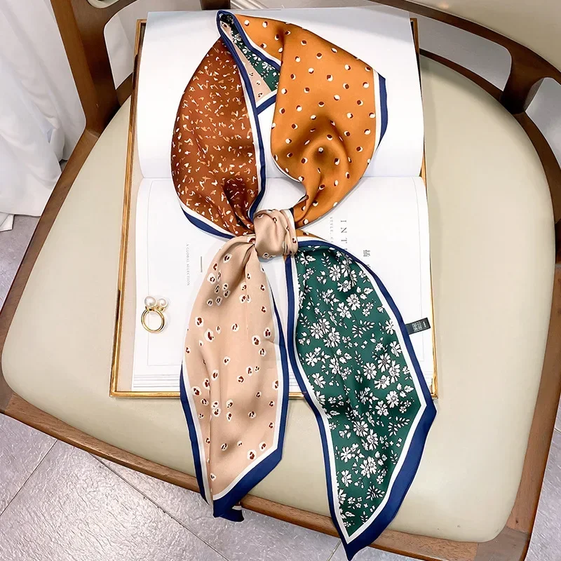 Wąski szalik z nadrukiem, w kr – Luxury Bags Design recenzja i cena