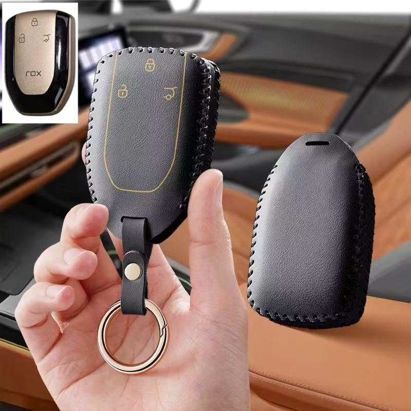 Akcesoria samochodowe Etui na  – Key Holder Leather Pouch recenzja i cena