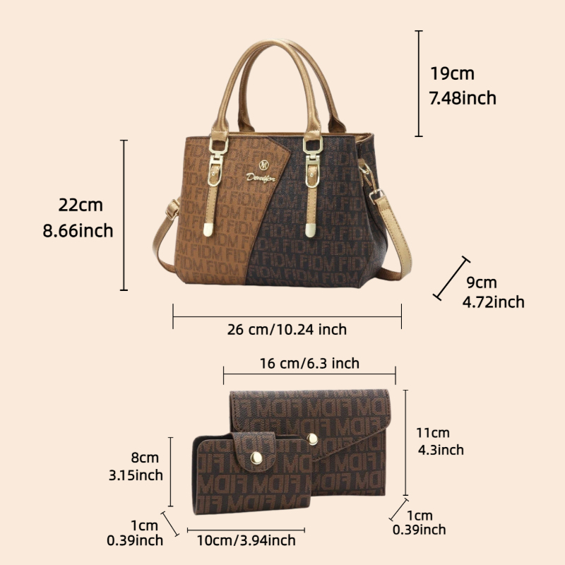 3-częściowy zestaw torebek dam – Luxury Bags For You recenzja i cena