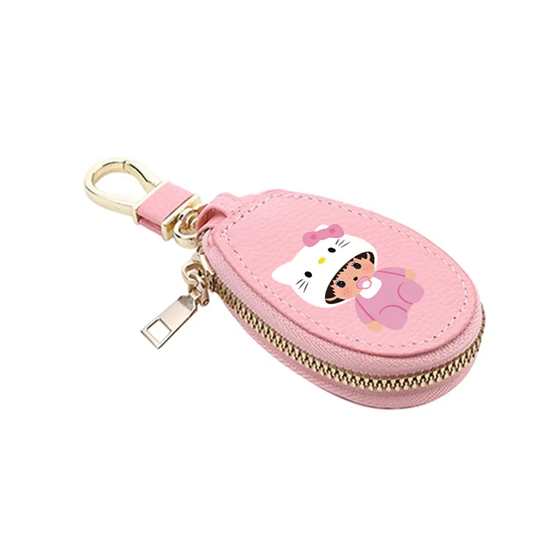 1 szt. MONCHHICHI Skórzany Por – Key Holder Leather Pouch recenzja i cena