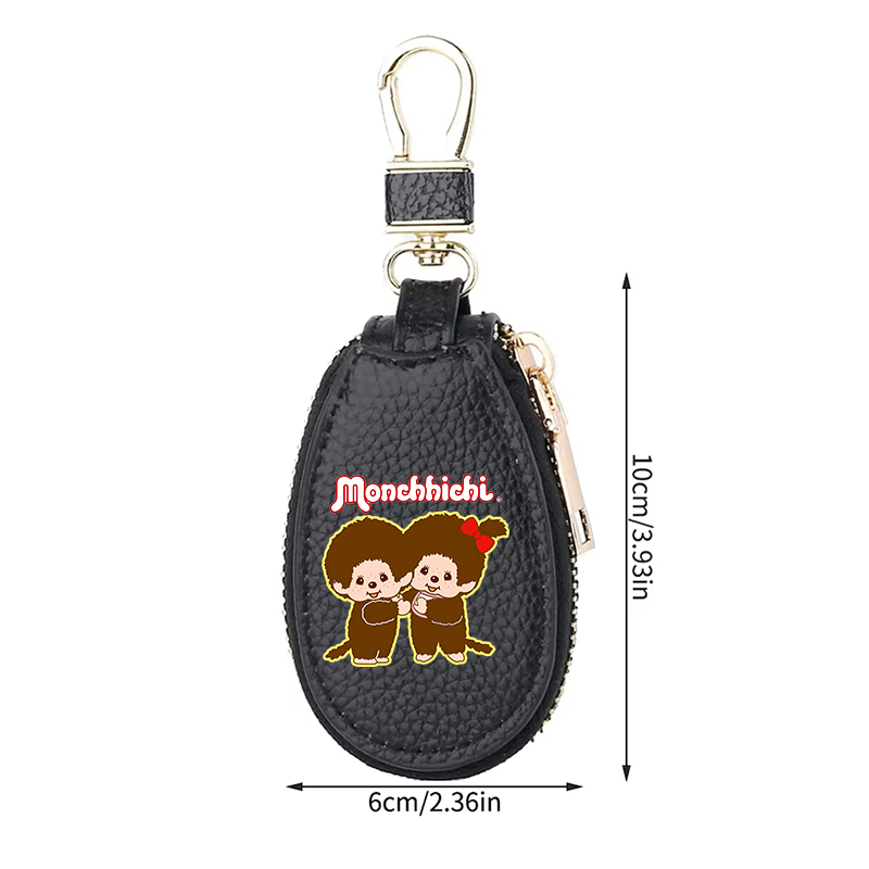 1 szt. MONCHHICHI Skórzany Por – Key Holder Leather Pouch recenzja i cena